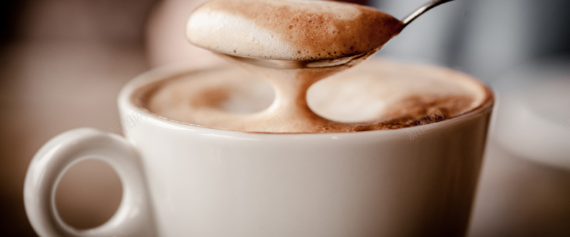 一杯美味的咖啡特写高清图片背景