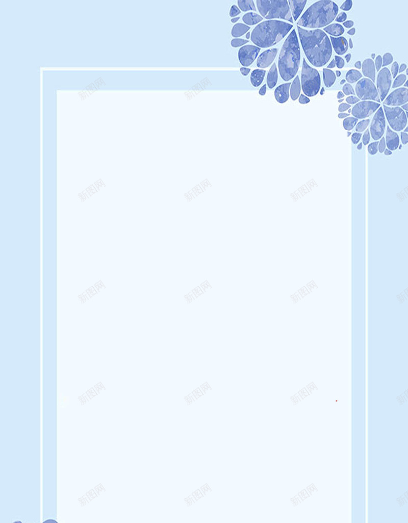 花卉扁平蓝色公司海报H5背景jpg设计背景_88icon https://88icon.com 公司 广告 扁平 海报 花卉 蓝色背景 H5背景素材