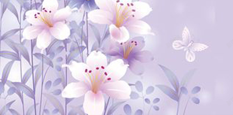 粉紫色花卉H5背景jpg设计背景_88icon https://88icon.com 粉紫色 女装 家纺 文艺 花卉 H5背景 H5 h5 小清新 简约