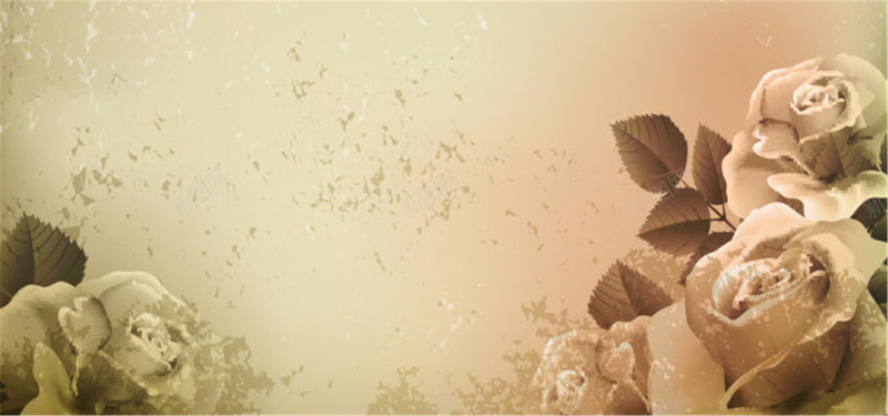 欧式怀旧花朵背景jpg设计背景_88icon https://88icon.com 海报banner 怀旧 欧式 花朵 质感 纹理