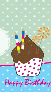 生日蛋糕H5素材背景背景