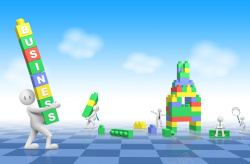 商务积木商务素材高清图片