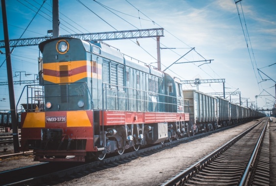 哈萨克斯坦的火车背景图背景