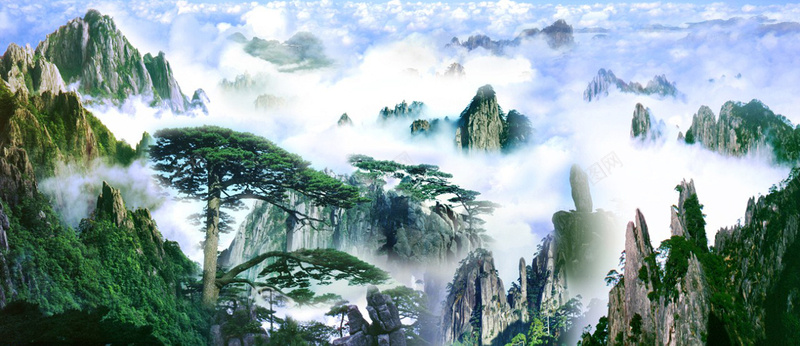自然风光美景jpg设计背景_88icon https://88icon.com 国画 自然风光 美景 山峰 松树 绿树 树林 海报banner 摄影 风景