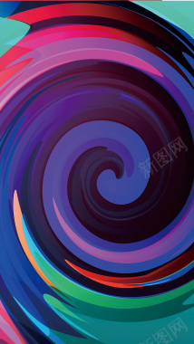 扁平螺旋蜗牛纹理图片背景