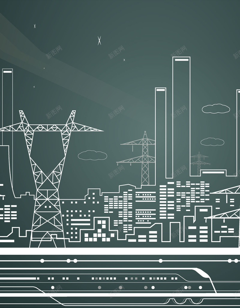 手绘线描城市大楼海报背景jpg设计背景_88icon https://88icon.com 建筑背景 手绘背景 线描城市 线描建筑 线描素材 大楼 飞机 线条背景 矢量素材