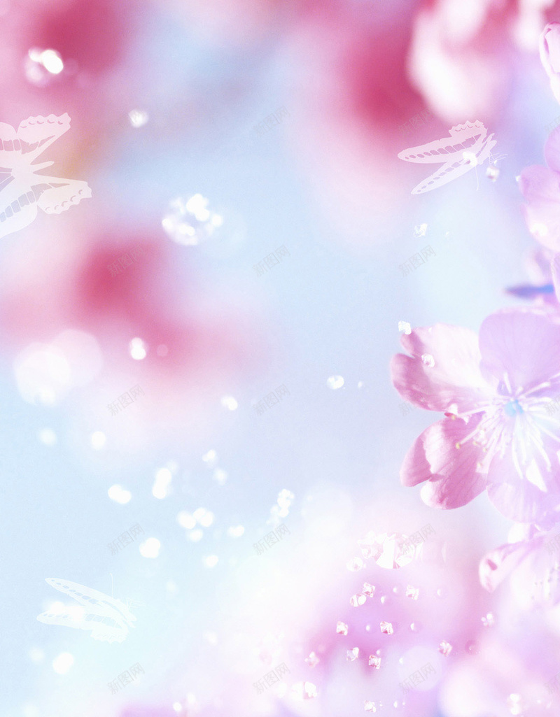 粉紫色花卉H5背景jpg设计背景_88icon https://88icon.com 粉紫色 女装 梦幻 浪漫 花卉 H5背景 H5 h5