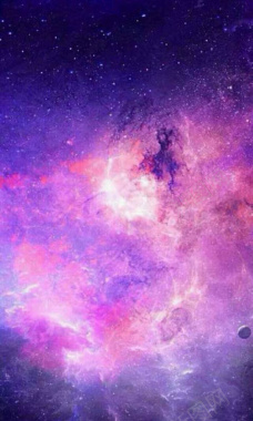 紫色梦幻天空背景图背景