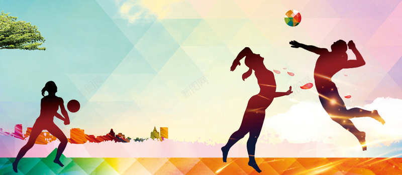几何渐变剪影女子排球比赛海报背景素材psd设计背景_88icon https://88icon.com 排球海报 几何渐变 人物剪影 女子排球 展板模板 男子排球 排球培训班 排球比赛 海报背景 激情