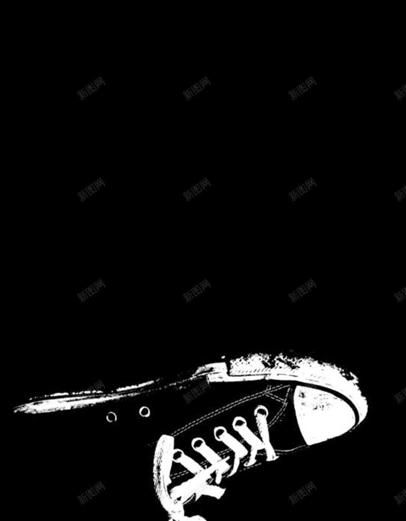 插画鞋带极简主义jpg设计背景_88icon https://88icon.com 黑色和白色 极简主义 黑色背景 鞋带 鞋 插画 黑白 h5素材背景