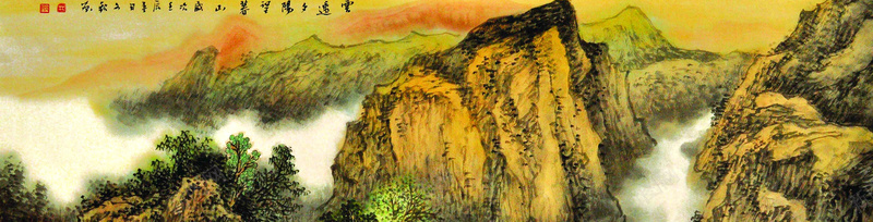 国画山水画淘宝背景图bannerpsd设计背景_88icon https://88icon.com 海报banner banner 国画山水画 淘宝背景图 中国风