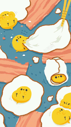 懒蛋蛋懒蛋蛋趣味卡通背景高清图片