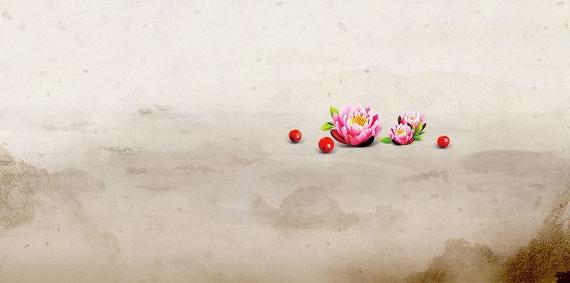 中国风传统美食H5背景jpg设计背景_88icon https://88icon.com 中国风 传统 美食 中华 古韵 H5 花卉