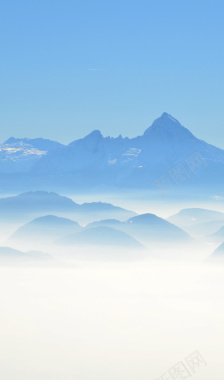 大气山峰H5背景背景