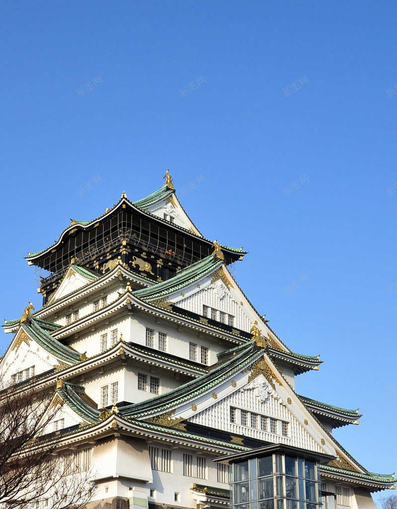 日本大阪建筑H5背景素材jpg设计背景_88icon https://88icon.com 日本 大阪 建筑 古建筑 大气 蓝天 H5背景素材 摄影 风景