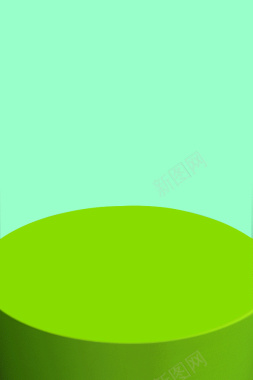 绿色扁平图案H5背景背景