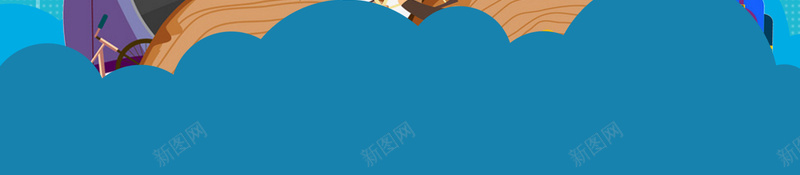 青色矢量插画618夏季促销海报背景psd设计背景_88icon https://88icon.com 小清新 暑假钜惠 激情盛夏 暑期促销 夏日特惠 活动海报 暑期特惠 商场POP 618促销 商场促销