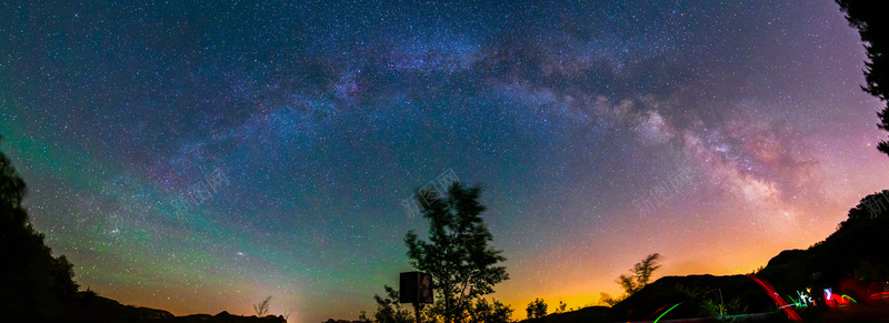 星空夜空浪漫海报背景