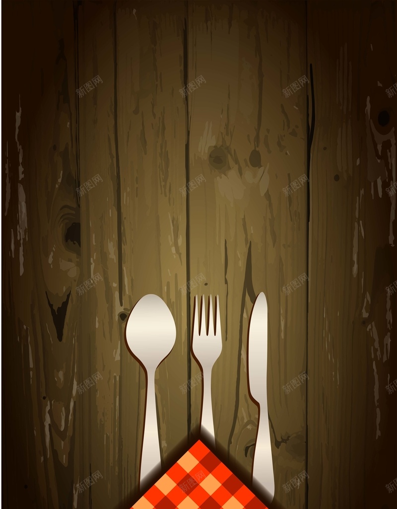 木桌上的餐具背景素材jpg设计背景_88icon https://88icon.com 木板 餐具 纹理 海报 背景 口水巾 温馨 质感
