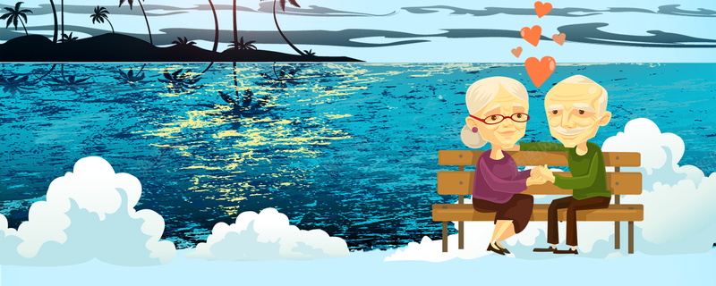 敬爱老人重阳节卡通蓝色bannerpsd设计背景_88icon https://88icon.com 敬老院海报 养老院海报 九月初九 重阳佳节 夕阳红 老年社区 老年文化 关爱老年人 卡通老年人 社区