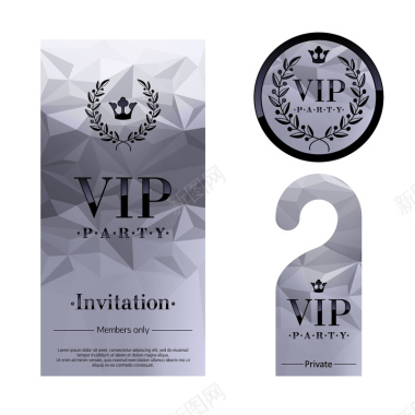银色VIP会员卡背景素材背景