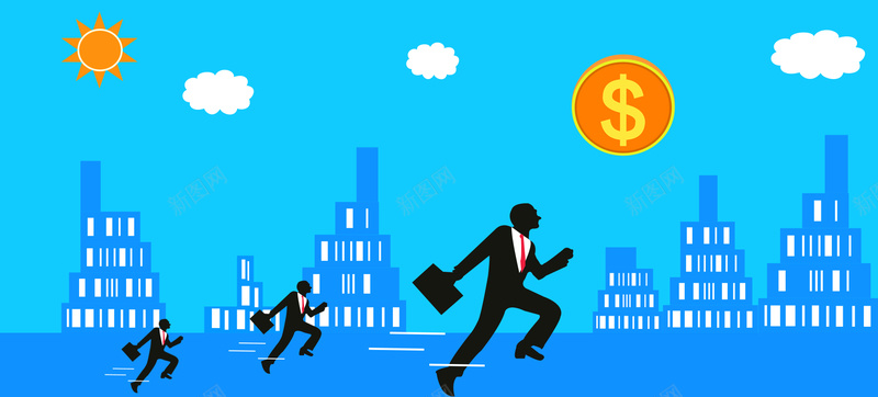 蓝色商务金融赚钱bannerpsd设计背景_88icon https://88icon.com 商业banner 理财banner 商务 蓝色 金融 金融商务 理财 知识财富 拼命赚钱