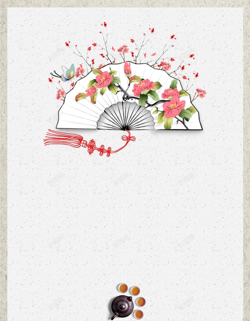 茶文化形像海报PSD背景图psd设计背景_88icon https://88icon.com 中国结 背景图 形像 扇子 海报 茶文化 PSD 茶道 茶壶