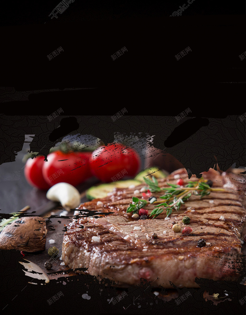 吃货节食品海报设计jpg设计背景_88icon https://88icon.com 吃货节 美味 享受 宣传 牛排 烤肉 美食 欧式
