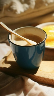 小清新奶茶咖啡摄影H5背景摄影图片