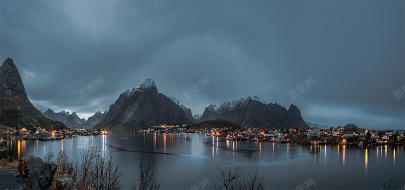 江上的渔火背景jpg设计背景_88icon https://88icon.com 摄影 风景 自然 山脉 海报banner 渔火