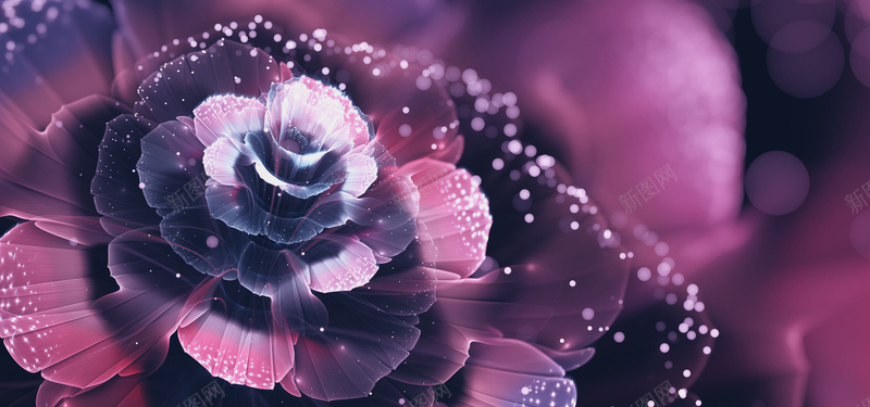 特效3D花效果jpg设计背景_88icon https://88icon.com 海报banner 效果 浪漫 特效 花 3D 梦幻