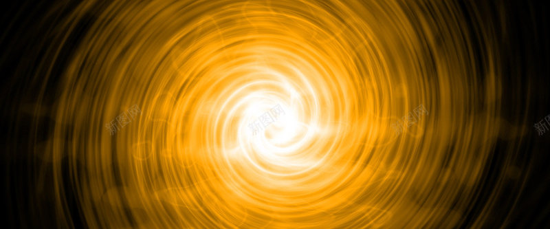 黄色旋涡圆形圈背景