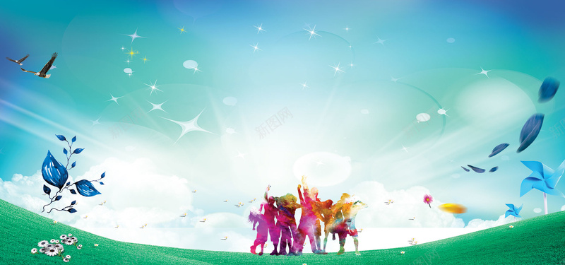 大气简约蓝色草地青年节背景psd设计背景_88icon https://88icon.com 54青年节 五四青年节 五四运动 青年节 五四 青年节五四 青春 剪影 青年节展板 青年节墙画