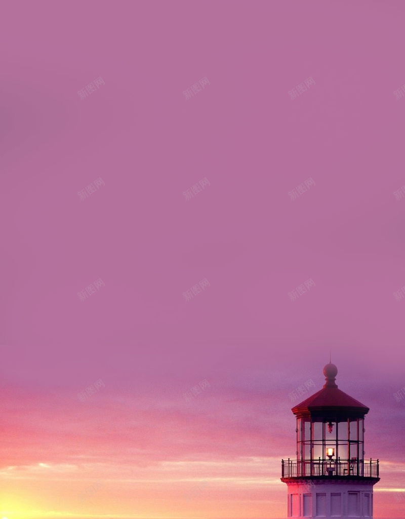 海边的塔H5背景jpg设计背景_88icon https://88icon.com 海边 塔 灯塔 紫色背景 摄影 H5背景 风景
