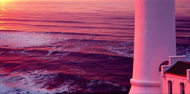 海边的塔H5背景jpg设计背景_88icon https://88icon.com 海边 塔 灯塔 紫色背景 摄影 H5背景 风景