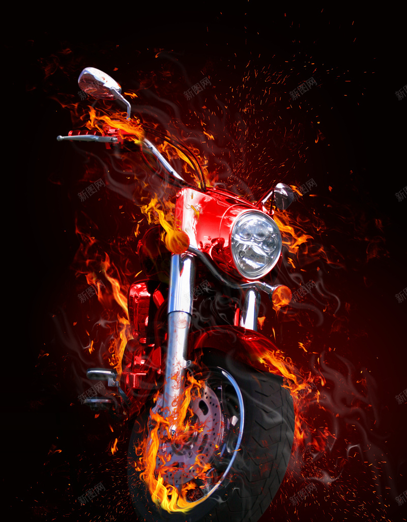 炫酷火焰摩托车背景jpg设计背景_88icon https://88icon.com 炫酷 火焰 摩托车 激情 狂欢