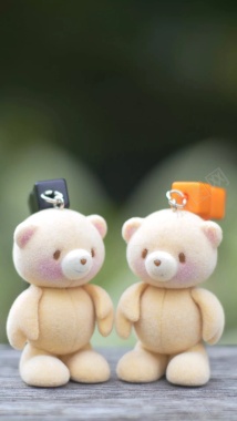 浪漫可爱玩具熊摄影H5背景背景