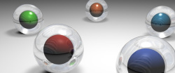 彩色水晶球科技彩色水晶球质感高清图片