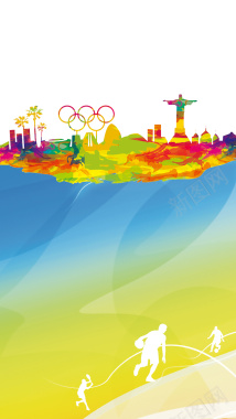夏季里约奥运会背景素材背景