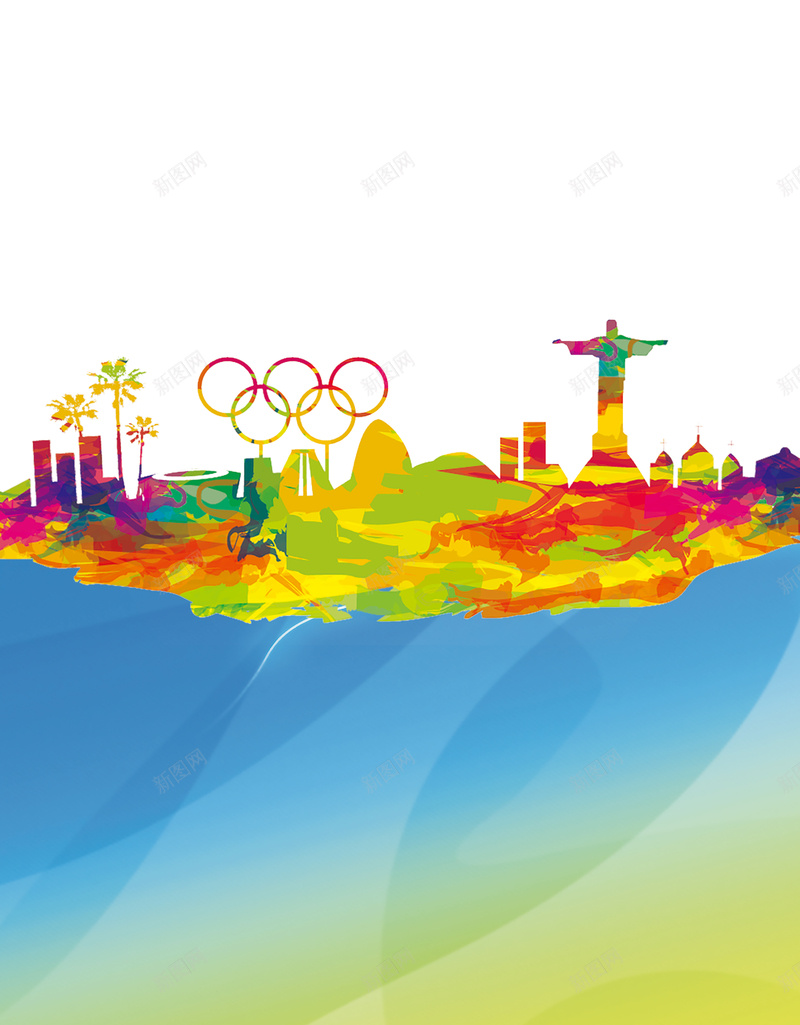 夏季里约奥运会背景素材psd设计背景_88icon https://88icon.com 运动 奥运会 炫酷 背景 海报