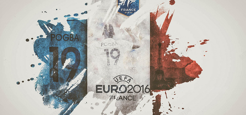 法国足球banner背景