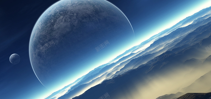天空星球自然风光背景jpg设计背景_88icon https://88icon.com 海报banner 自然风光 天空 山峰 星球 科技 科幻 商务