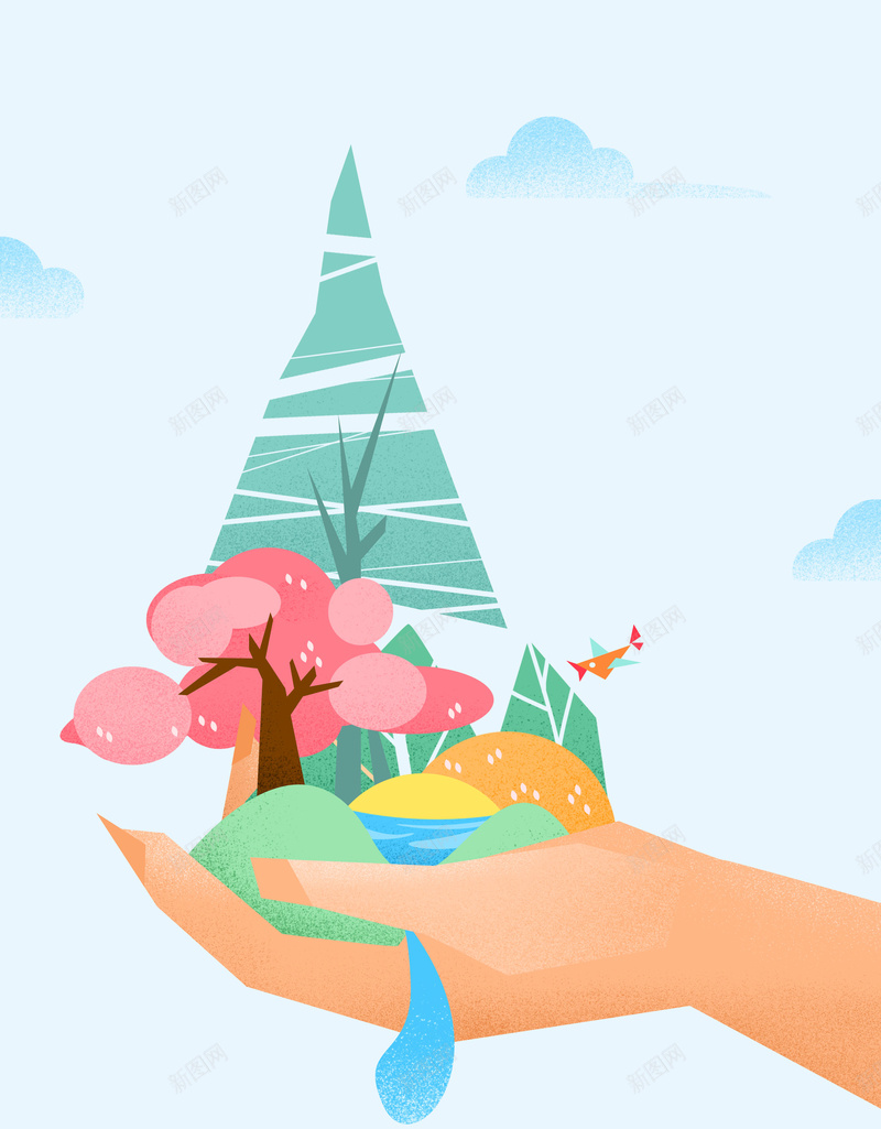 卡通插画保护森林公益海报背景psdpsd设计背景_88icon https://88icon.com 保护森林 海报背景 公益 卡通 插画 psd 公益海报 树 树林 清新 环保