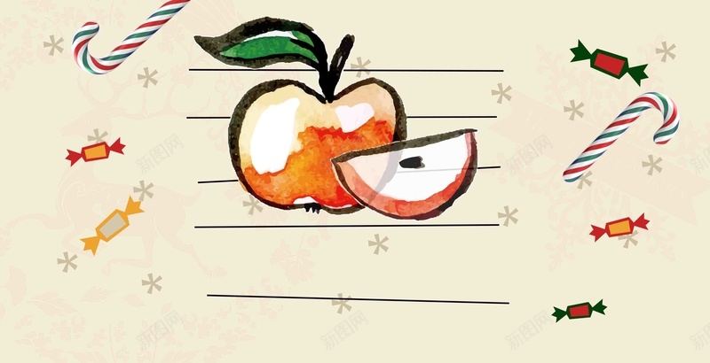 卡通苹果海报背景模板psd设计背景_88icon https://88icon.com 卡通 宣传 海报 简约 苹果 果汁 水果 饮品 商超 psd