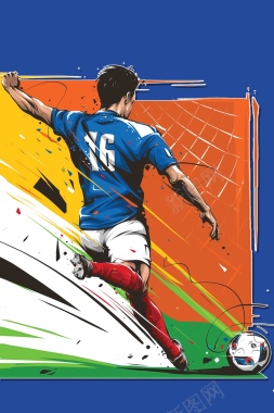 世界杯足球比赛宣传海报背景