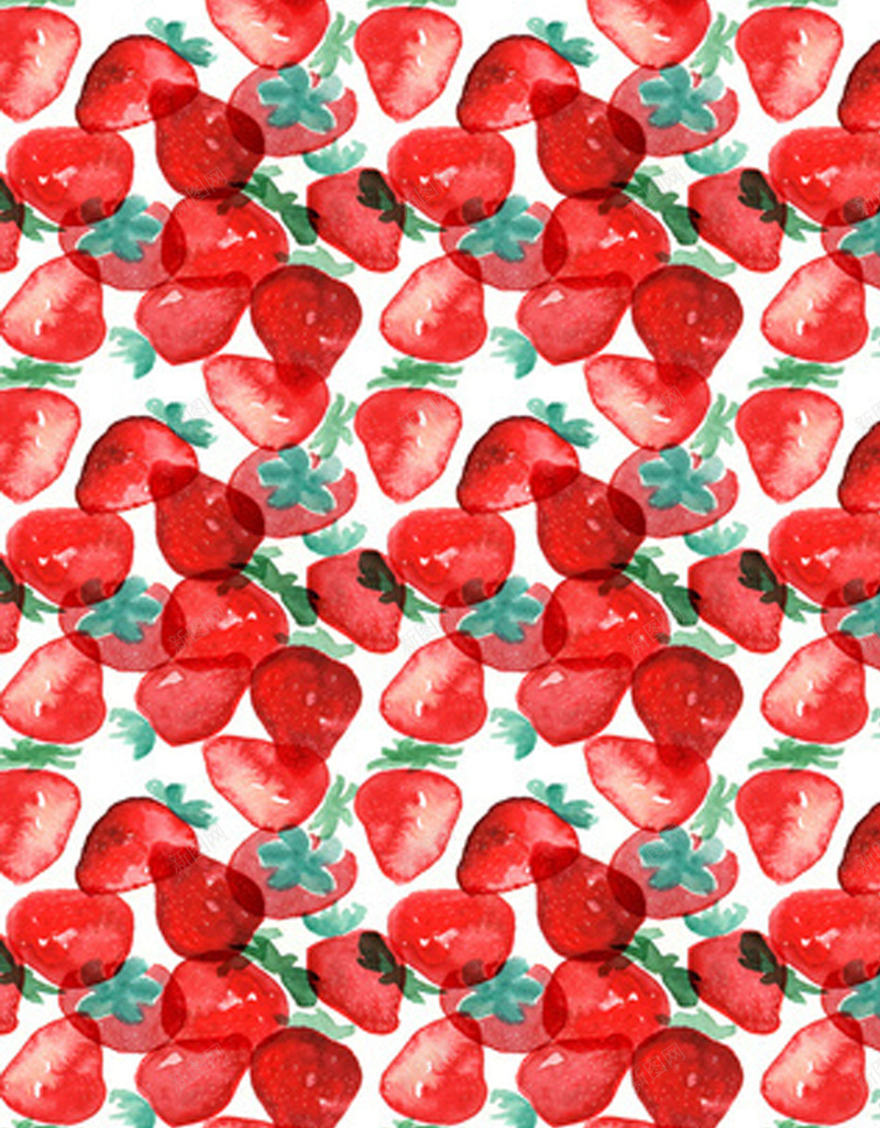 红色草莓卡通H5背景jpg设计背景_88icon https://88icon.com 卡通 可爱 文艺 红色 草莓 小清新 简约 童趣