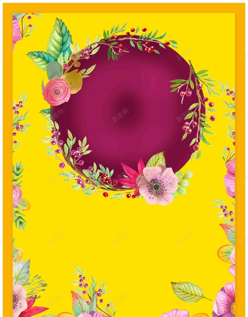 约惠金秋秋季上新促销海报背景模板psd设计背景_88icon https://88icon.com 秋季上新 约惠金秋 背景模板 促销 海报 手绘花卉 黄色 服装上新 初秋新品 商场活动