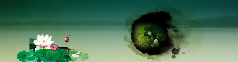 玉器珠宝中国风水墨背景bannerjpg设计背景_88icon https://88icon.com 玉器 珠宝 中国风 水墨 背景 banner 荷花 海报banner