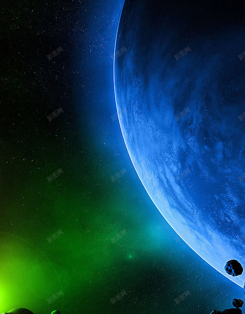 蓝色科技宇宙星球H5背景jpg设计背景_88icon https://88icon.com 商务 宇宙 星球 科技 蓝色 绿光 蓝光 星空 H5背景 蓝色宇宙 蓝色星球 宇宙星球