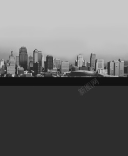 金融街黑白城市简约背景高清图片